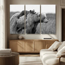 Bear and Cub Wall Art Canvas | 399 Bear Cub