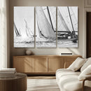 Yacht Sailboat Regatta Canvas Wall Art Canvas Print