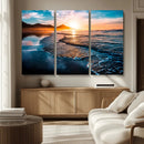 Beach Ocean Sunset on the Sea Wall Art Canvas, Beach Ocean by MyGreatCanvas | Canvas Wall Art Prints | Photo Prints & Wall Decor