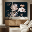 Pink Peonies Flowers Large Canvas Art Print