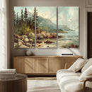 Abstract Acadia National Park Wall Art Canvas Print -