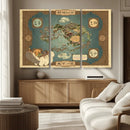 Avatar Wall Art: The Last Airbender Vintage Map - Wall Art