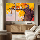 Calvin and Hobbes Tree Scene Canvas Print | 3 Panel Large by MyGreatCanvas | Canvas Wall Art Prints | Photo Prints & Wall Decor