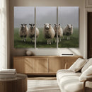 Flock of Sheep in a Mystical Fog – Pastoral Wall Art Canvas by MyGreatCanvas | Canvas Wall Art Prints | Photo Prints & Wall Decor