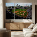 Chicago Cubs Baseball Team Print - Wrigley Field Stadium