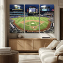 Citi Field Wall Art Print | 3-Panel New York Mets Baseball