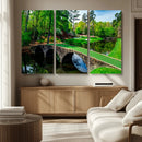 Augusta National Golf Club Wall Art - Panoramic Bridge & by MyGreatCanvas | Canvas Wall Art Prints | Photo Prints & Wall Decor