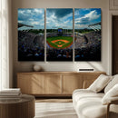 3-Panel Kauffman Stadium Wall Art Print | Large Kansas City