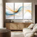 Decorative Turquoise Abstract Wave Wall Art Canvas Print by MyGreatCanvas | Canvas Wall Art Prints | Photo Prints & Wall Decor