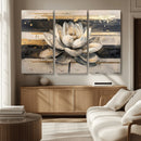 Abstract Lotus Flower Wall Art Canvas Print, Meditation Yoga