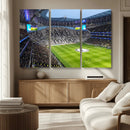 Tottenham Hotspur Stadium Canvas Print, Match Day Triple