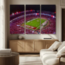 Bryant-Denny Stadium Night Game Triple Canvas Wall Art - by MyGreatCanvas | Canvas Wall Art Prints | Photo Prints & Wall Decor