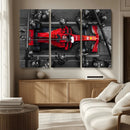 Ferrari Pit Stop Canvas Wall Art – Precision and Speed