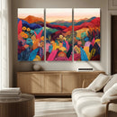 YAYOI KUSAMA Abstract Print - Landscape Canvas Wall Art