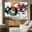 Abstract Wall Art, Rings Wall Art Canvas Print