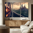 Harry Castle Wall Art Canvas Print, Wizard School Wall Art