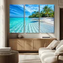 Tropical Beach Wall Art Canvas Print - Serene Ocean by MyGreatCanvas | Canvas Wall Art Prints | Photo Prints & Wall Decor