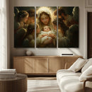 Mary Jesus Canvas Wall Art Print - Madonna and Child with
