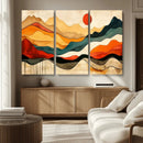 Mid Century Wall Art Print  - Abstract Woodland Print -