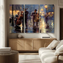 Afro Abstract Jazz Music Wall Art Canvas Print – Colorful