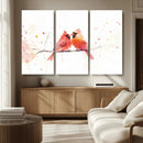 Cardinal Bird Canvas Wall Art - Male and Female Cardinal by MyGreatCanvas | Canvas Wall Art Prints | Photo Prints & Wall Decor