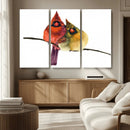 Cardinal Bird Canvas Wall Art - Male and Female Cardinal