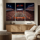 Texas Stadium Night Game Wall Art Canvas Print – Vibrant