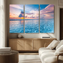 Ocean Sunset Canvas Wall Art Print – Tranquil Seascape