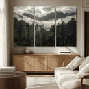 Moody Forest Wall Art – Framed Mountain Fog Canvas Artwork, by MyGreatCanvas | Canvas Wall Art Prints | Photo Prints & Wall Decor