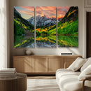 Maroon Bells Lake Wall Art Canvas Print – Framed Majestic