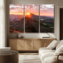 Mountain Sunrise Wall Art – Framed Alpine Ridge Canvas by MyGreatCanvas | Canvas Wall Art Prints | Photo Prints & Wall Decor