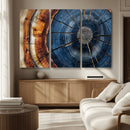 Framed Abstract Tree Ring Wall Art Print Natural Rustic Wood by MyGreatCanvas | Canvas Wall Art Prints | Photo Prints & Wall Decor