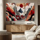 Abstract Mountain Wall Art Canvas Print – Vibrant Stylized by MyGreatCanvas | Canvas Wall Art Prints | Photo Prints & Wall Decor