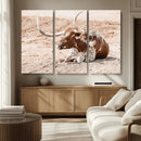 Texas Longhorn Wall Art – Framed Resting Bull Canvas by MyGreatCanvas | Canvas Wall Art Prints | Photo Prints & Wall Decor