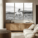 White Horse Wall Art Canvas Print – Framed Woman Rider by MyGreatCanvas | Canvas Wall Art Prints | Photo Prints & Wall Decor