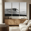 Black Wave Wall Art Canvas Print – Framed Abstract Surf by MyGreatCanvas | Canvas Wall Art Prints | Photo Prints & Wall Decor