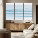 Ocean Wave Surfer Wall Art – Framed Minimal Seascape Canvas by MyGreatCanvas | Canvas Wall Art Prints | Photo Prints & Wall Decor