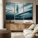 Underwater Surf Wall Art – Framed Ocean Wave Canvas Artwork, by MyGreatCanvas | Canvas Wall Art Prints | Photo Prints & Wall Decor