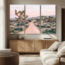 Joshua Tree Wall Art Canvas Print – Framed Desert Road Scene by MyGreatCanvas | Canvas Wall Art Prints | Photo Prints & Wall Decor