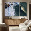 Ocean Wave Wall Art – Aerial Coastal View Canvas Artwork, by MyGreatCanvas | Canvas Wall Art Prints | Photo Prints & Wall Decor