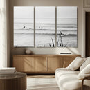 Surfer Silhouette Wall Art – Framed Calm Ocean Canvas by MyGreatCanvas | Canvas Wall Art Prints | Photo Prints & Wall Decor
