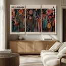 Modern Japanese Wall Art Canvas Print – Framed Abstract