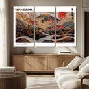 Mount Fuji Wall Art Canvas Print – Framed Abstract Mount by MyGreatCanvas | Canvas Wall Art Prints | Photo Prints & Wall Decor