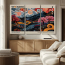 Modern Japanese Wall Art Canvas Print – Framed Contemporary