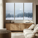 Winter Forest Wall Art Canvas Print – Framed Snowy Landscape by MyGreatCanvas | Canvas Wall Art Prints | Photo Prints & Wall Decor