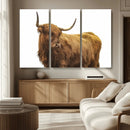 Highland Cow Wall Art Canvas Print – Framed Farmhouse Rustic by MyGreatCanvas | Canvas Wall Art Prints | Photo Prints & Wall Decor