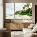 Relaxing Beach Wall Art Canvas Print – Framed Ocean View