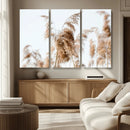 Pampas Grass Wall Art Canvas Print – Framed Neutral Tones by MyGreatCanvas | Canvas Wall Art Prints | Photo Prints & Wall Decor
