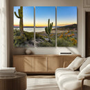 Saguaro Cactus Wall Art Canvas Print – Framed Desert Sunset by MyGreatCanvas | Canvas Wall Art Prints | Photo Prints & Wall Decor
