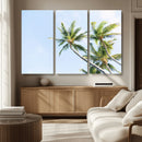 Palm Trees Wall Art Canvas Print – Framed Tropical Coastal